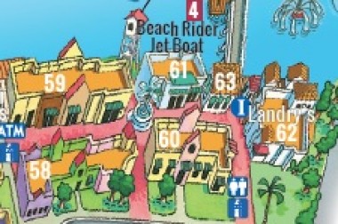 Flamingo Joe's Map Location at Broadway at the Beach