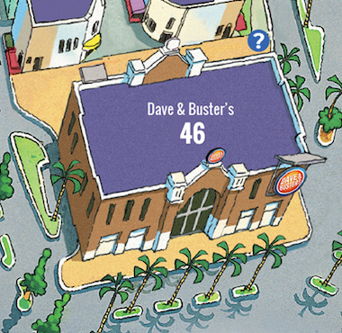 Dave & Buster's Map Location at Broadway at the Beach