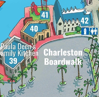 Paula Deen Store Map Location at Broadway at the Beach